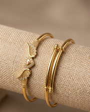 Kasli Luxe Gold-Finish Minimalist Bracelet