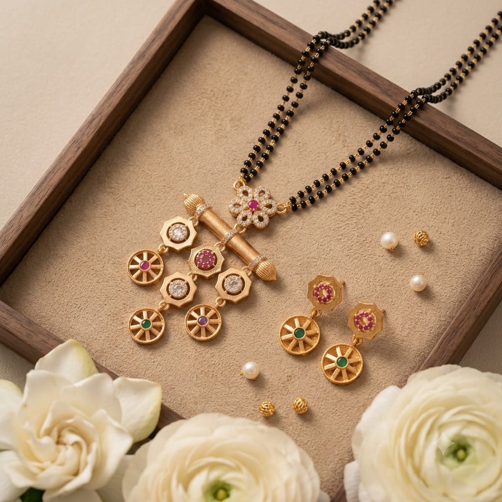 Kasli Aurelia Mangalsutra Earrings