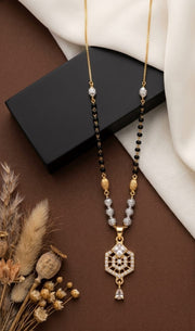 Kasli Elegant Gold-Plated Designer Mangalsutra